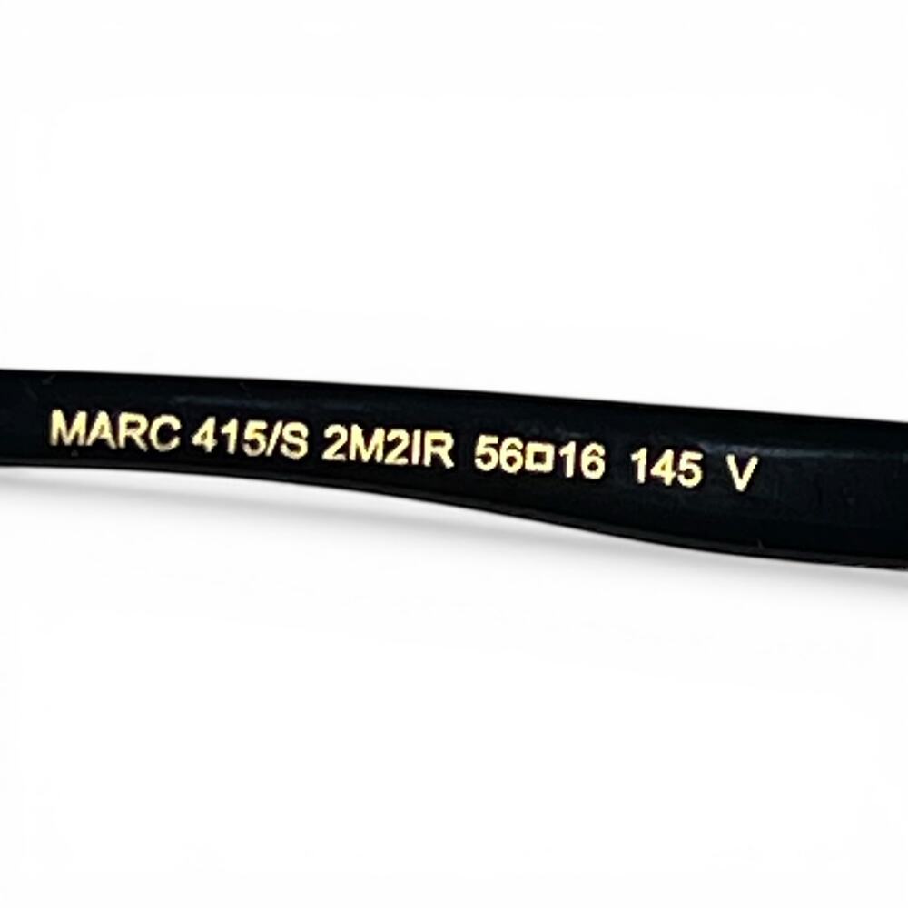 NIB Marc Jacobs MARC 415/S Black Gold Navigator unisex Men’s Sunglasses 56mm - Picture 4 of 8